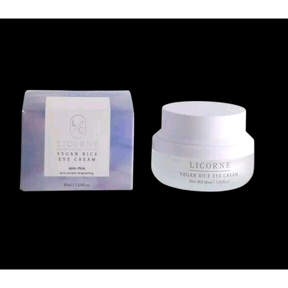 LICORNE Vegan Rice Eye Cream AHA-PHA Anti-Wrinkle Brightening 1.01 oz VEGAN Box - Picture 3 of 9